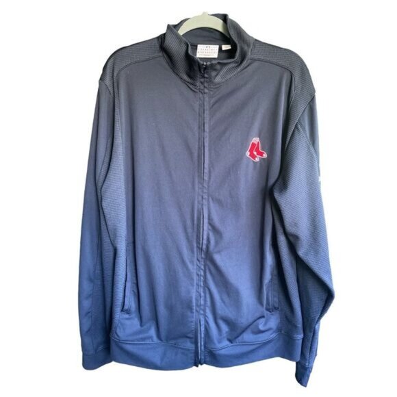 MLB Red Sox Zip Up Sportswear Baseball Athletic Fan Jacket B Logo Size Large - Picture 1 of 8